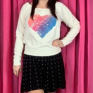 Vans heart sweatshirt, medium